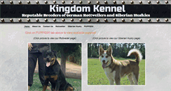 Desktop Screenshot of kingdomkennel.com