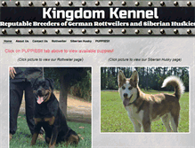 Tablet Screenshot of kingdomkennel.com